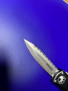 Microtech 702-12 Hera OTF AUTO Knife Plain/Serrated Double Edge Dagger Blade