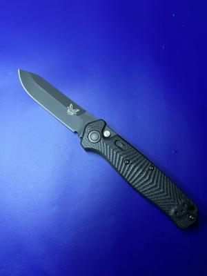 Benchmade 8552 Mediator Auto Folding Knife 3.30" S90V Black Cerakote Plain Blade