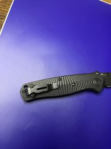 Benchmade 8552 Mediator Auto Folding Knife 3.30" S90V Black Cerakote Plain Blade
