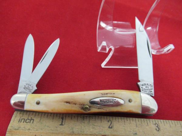 Marbles 2001Stag Wharncliff Whittler 1 of 25 Marbles 2001Stag Wharncliff Whittler 1 of 25