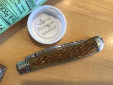 Great Eastern Cutlery Northfield 488110 Single Blade Dog Leg Trapper Antique Walnut jig 1 of 27