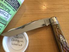 Great Eastern Cutlery Northfield 488110 Single Blade Dog Leg Trapper Antique Walnut jig 1 of 27