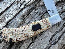 VINCENZO BALISTRERI CUSTOM WORKED SAMBAR STAG TORTOISE SHELL SHIELD BOSE TRAPPER