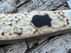 VINCENZO BALISTRERI CUSTOM WORKED SAMBAR STAG TORTOISE SHELL SHIELD BOSE TRAPPER