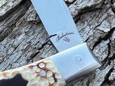 VINCENZO BALISTRERI CUSTOM WORKED SAMBAR STAG TORTOISE SHELL SHIELD BOSE TRAPPER