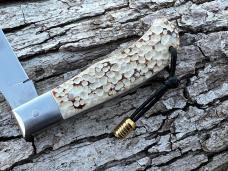 VINCENZO BALISTRERI CUSTOM WORKED SAMBAR STAG TORTOISE SHELL SHIELD BOSE TRAPPER