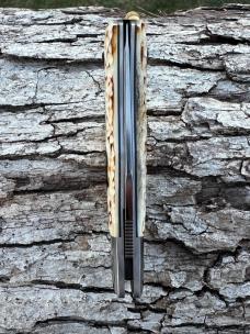 VINCENZO BALISTRERI CUSTOM WORKED SAMBAR STAG TORTOISE SHELL SHIELD BOSE TRAPPER