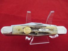 Case XX 2006 Bone Stag  Split Back Whittler Pattern # 6.5383