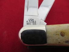 Case XX 2006 Bone Stag  Split Back Whittler Pattern # 6.5383