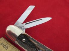 Frank Buster Cut Co.1981 Stag Handle Fight'N Rooster Whittler