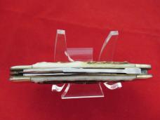 Frank Buster Cut Co.1981 Stag Handle Fight'N Rooster Whittler
