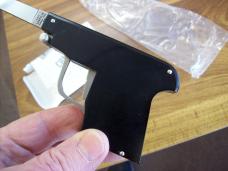 A.G.A. Campolin Rare Italian Gun Knife Black Ebonywood Circa 2019 UNUSED W/Box
