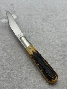 Case XX 1971 1 Dot Stag Handle 5143SSP 1 Blade Founders Knife  (#5)