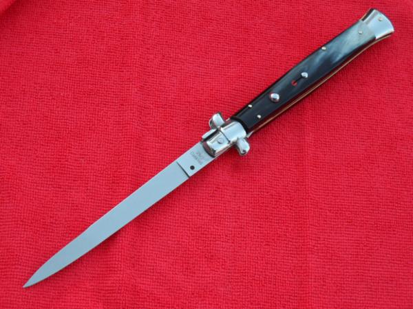  New 13"Renzo Beltrame Italian Stiletto Genuine Brazilian Horn Handles- SS Swedge Blade