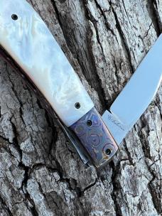 VINCENZO BALISTRERI CUSTOM SWAY BACK MOTHER OF PEARL TAIL-LOCK