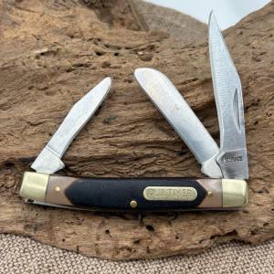 SCHRADE Old Timer 34OT Brown Middleman Folding Pocket KNIFE Clip Pen Spey EDC 90