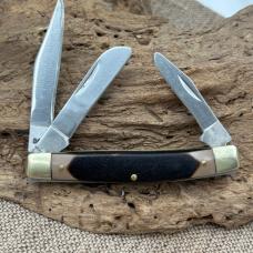 SCHRADE Old Timer 34OT Brown Middleman Folding Pocket KNIFE Clip Pen Spey EDC 90