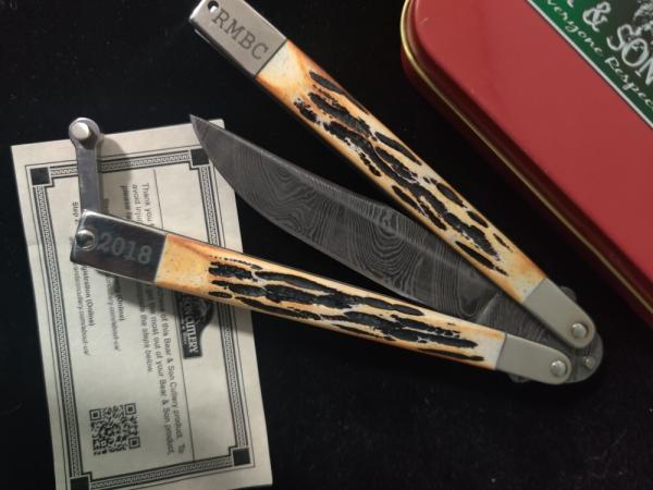BEAR & SON DAMASCUS BUTTERFLY 