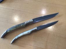 Spanish Falcon Stainless Blonde Horn Large / Small Pair