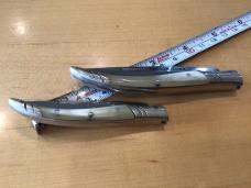 Spanish Falcon Stainless Blonde Horn Large / Small Pair
