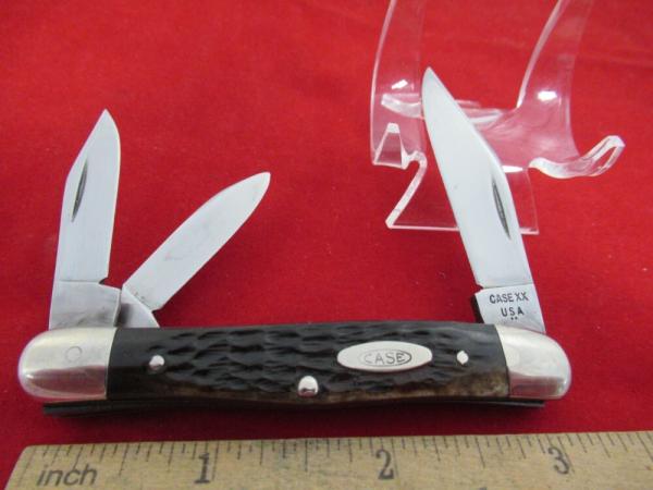 Case XX 1978 EDC Brown Bone Split Back Whittler Pattern # 6308 Case XX 1978 EDC Brown Bone Split Back Whittler Pattern # 6308