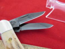 Case XX 2010 Vintage Stag with PVD coated Blades Split Back Whittler Pattern #V5383