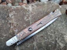 Custom 11 Inch Stabilized Lacewood Shark Lockback By Dolphins Maniago Italy 