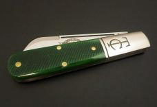 Great Eastern Cutlery #15 TC Barlow Tractor Green Sawcut Bone GEC 153124