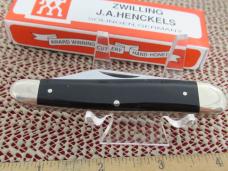 J.A. Henckels Smooth Black Handle Half Whittler Pattern # 1780
