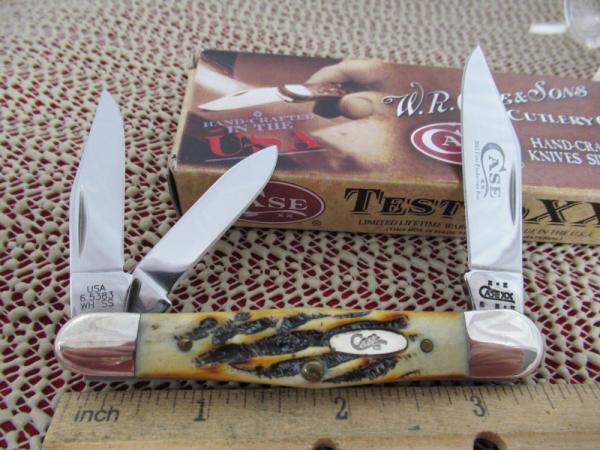 Case XX 2003 First Production Run Bone Stag Whittler Pattern # 6.5383 WH SS