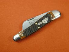 Great Eastern Cutlery GEC Jigged Brazilian Cherry Wood John Chapman Farmer Knife NIT USA 383225