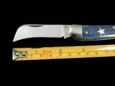 Great Eastern Cutlery GEC Faded Denim Blue Micarta John Chapman Farmer Knife NIT USA 383225