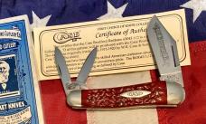 Case xx Case Classic 1992 Whittler Knife w/ Sweet Red Bone Handles -one of 73 -NOS w/ COA +Orig Box