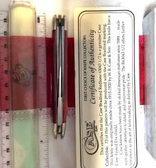 Case xx Case Classic 1992 Whittler Knife w/ Sweet Red Bone Handles -one of 73 -NOS w/ COA +Orig Box