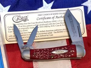 Case xx Case Classic 1992 Whittler Knife w/ Sweet Red Bone Handles -one of 73 -NOS w/ COA +Orig Box