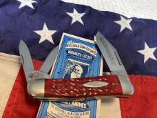 Case xx Case Classic 1992 Whittler Knife w/ Sweet Red Bone Handles -one of 73 -NOS w/ COA +Orig Box