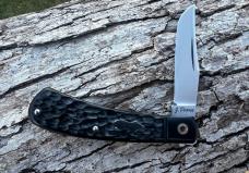 JEFF PEARCE CUSTOM JIGGED BLACK PAPER MICARTA CPM 154 TRAPPER