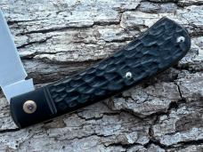 JEFF PEARCE CUSTOM JIGGED BLACK PAPER MICARTA CPM 154 TRAPPER