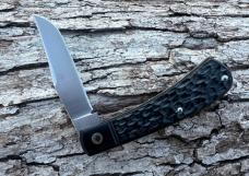 JEFF PEARCE CUSTOM JIGGED BLACK PAPER MICARTA CPM 154 TRAPPER