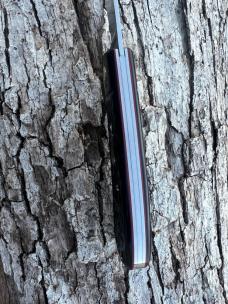 JEFF PEARCE CUSTOM JIGGED BLACK PAPER MICARTA CPM 154 TRAPPER