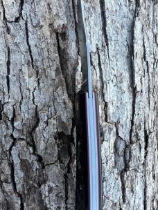 JEFF PEARCE CUSTOM JIGGED BLACK PAPER MICARTA CPM 154 TRAPPER