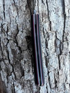 JEFF PEARCE CUSTOM JIGGED BLACK PAPER MICARTA CPM 154 TRAPPER