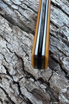 JEFF PEARCE CUSTOM BUTTERSCOTCH MICARTA BILL POOR DAMASCUS TRAPPER