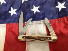 1993 Bulldog Brand Stockman Knife w/ Sweet Stag Handles -NOS