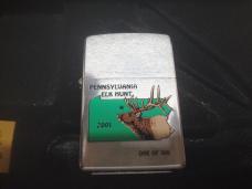 2001 CASE 6254SS KNIFE PA ELK HUNT KNIFE AND ZIPPO LIGHTER ONE OF 300 NIB #119