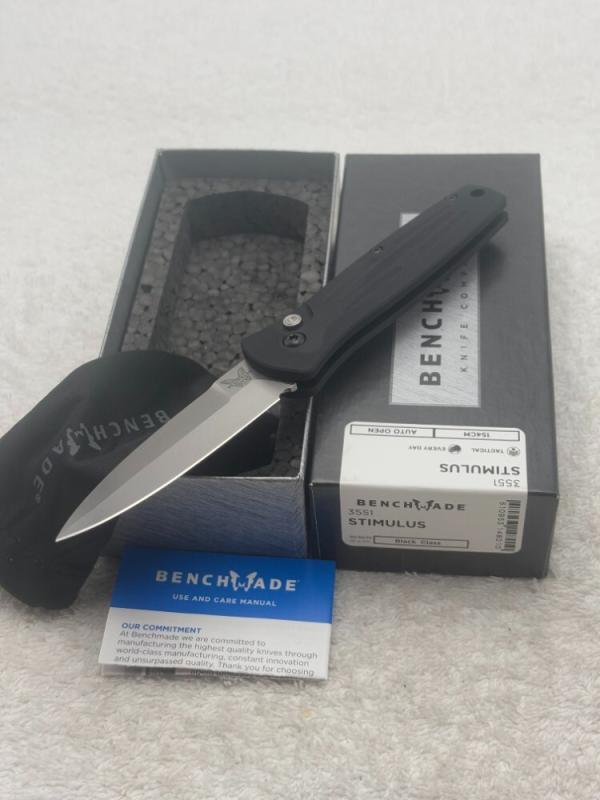 Benchmade 3551 Stimulus Push Button Automatic Knife With Integrated Safety Discontinued