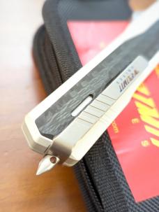 NO LIMIT KNIFE CO. BRAND KNIGHT STALKER DOUBLE EDGED OTF DAGGER SANDVIK S90V