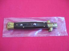 Vintage 9" Rosewood Flat Ground BLADE ITALIAN STILETTO Switchblade Knife