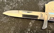 Vintage Miniature Bullfighter Swing Guard Manual Folding Knife, Japan