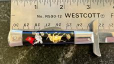 Vintage Miniature Bullfighter Swing Guard Manual Folding Knife, Japan